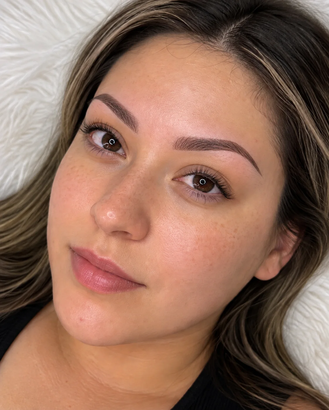 Brows after permanent makeup