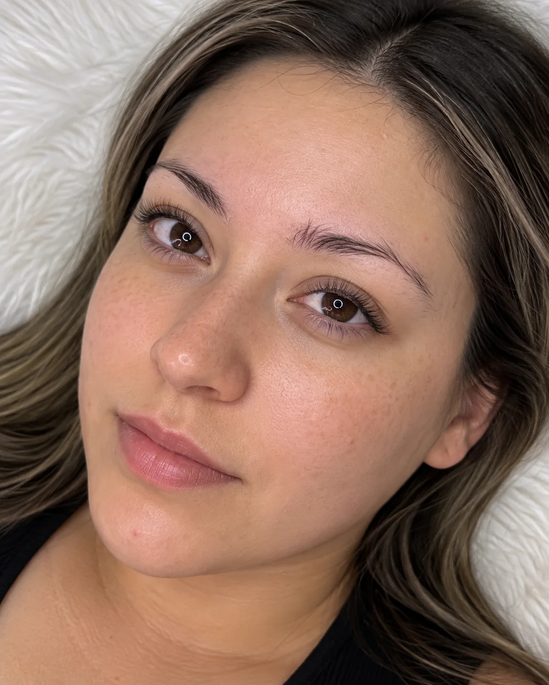 Brows before permanent makeup