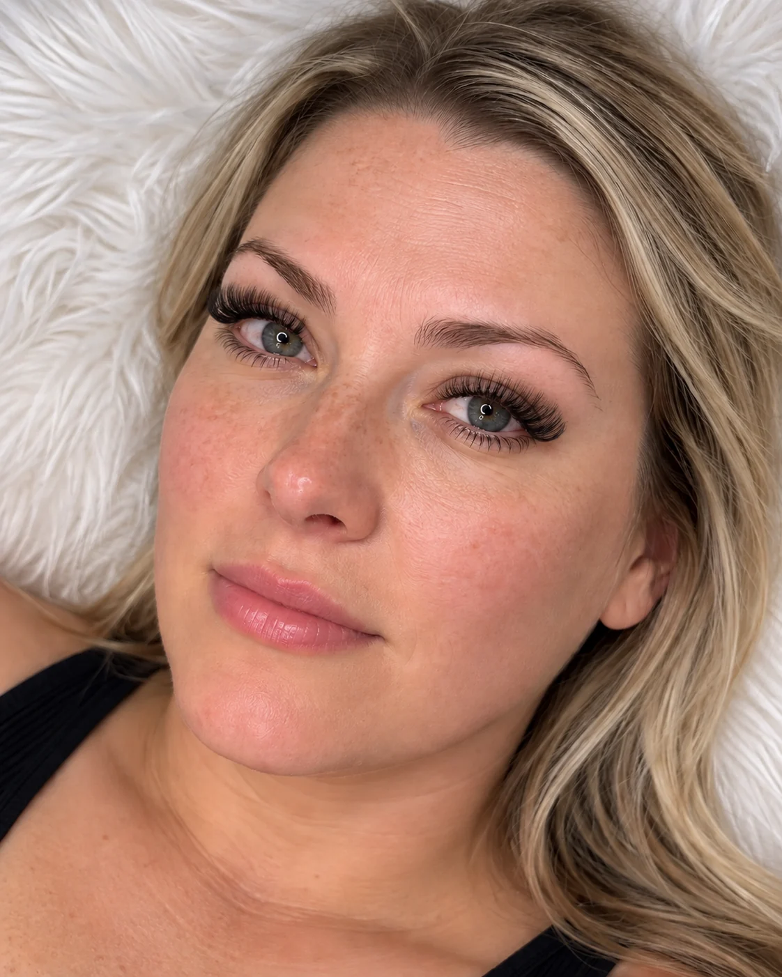 Lashes after extensions